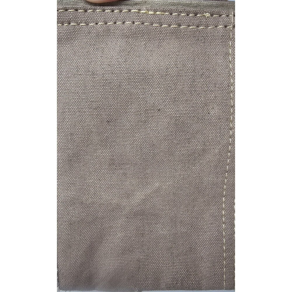 Chloe & Lex Canvas Leather Wristlet Pouch Purse Flower Boho Hippie Zip NWT 9"x6" - Picture 5 of 10
